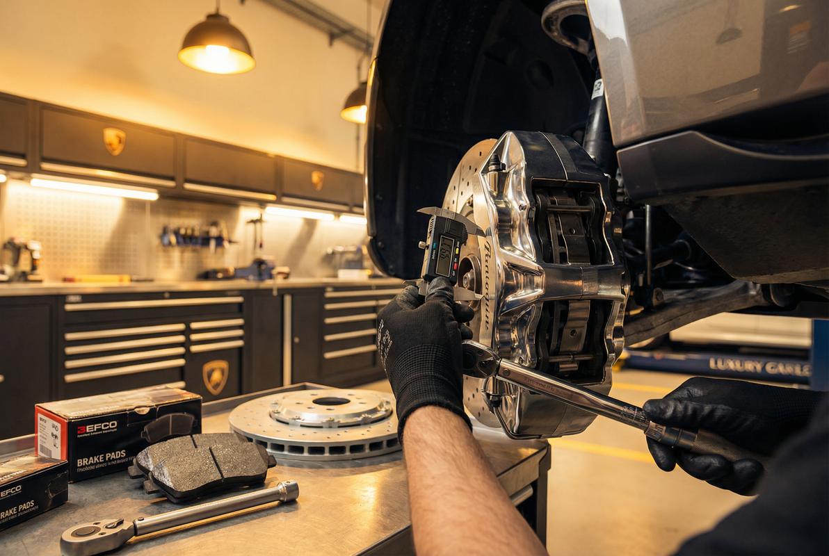 小师妹刹车系统修车视频教程